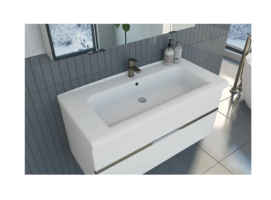 Товар: Раковина KIROVIT Леонардо 1050 мебельная белый (Вн КтУЛ105) 4630055550425 - фото 2 Раковина KIROVIT Леонардо 1050 мебельная белый (Вн КтУЛ105) 4630055550425 — фото 2, Раковины