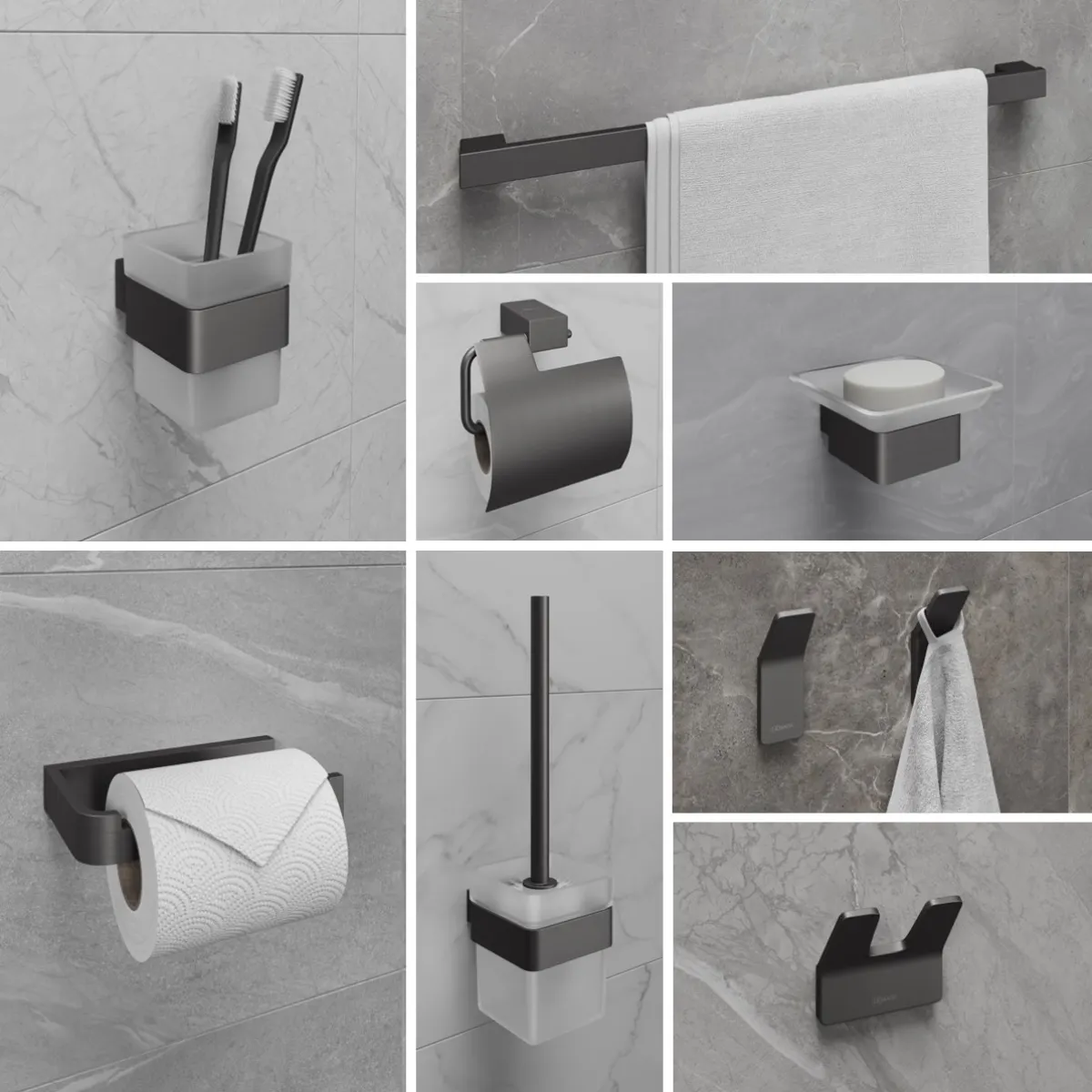 Товар: Держатель для туалетной бумаги SMOOTH LINE открытый, графит 9726009 - фото 2 Держатель для туалетной бумаги SMOOTH LINE открытый, графит 9726009 — фото 2, Держатели туалетной бумаги