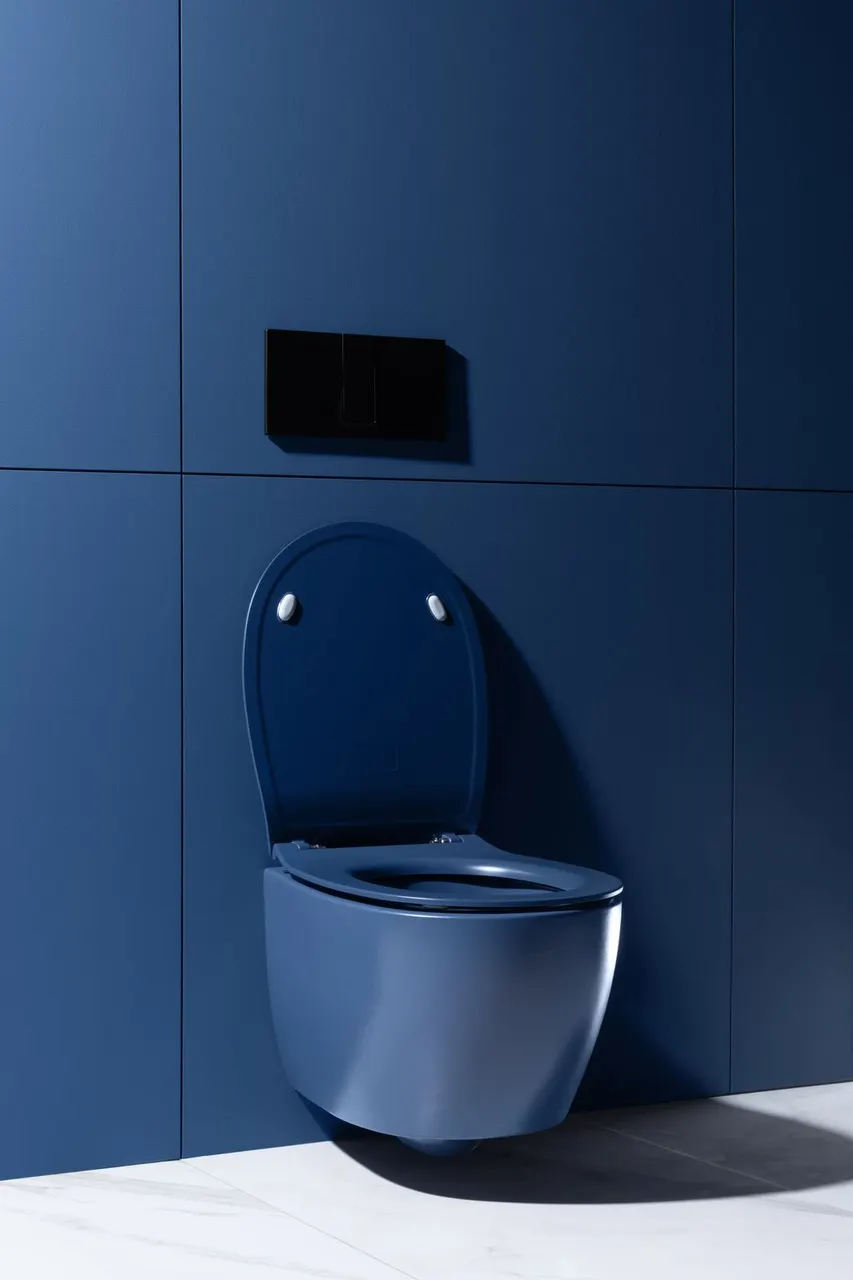 Товар: Чаша подвесного унитаза Allen Brau Fantasy 4.11004.ID индиго - фото 18 Чаша подвесного унитаза Allen Brau Fantasy 4.11004.ID индиго — фото 18, Подвесные унитазы