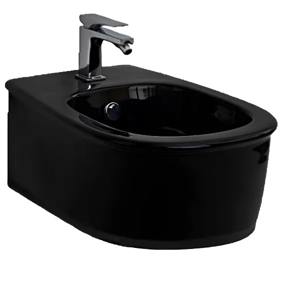 Биде Artceram Azuley подвесной с одним отверстием цвет черный AZB001 03 00 — фото 2, Биде подвесные