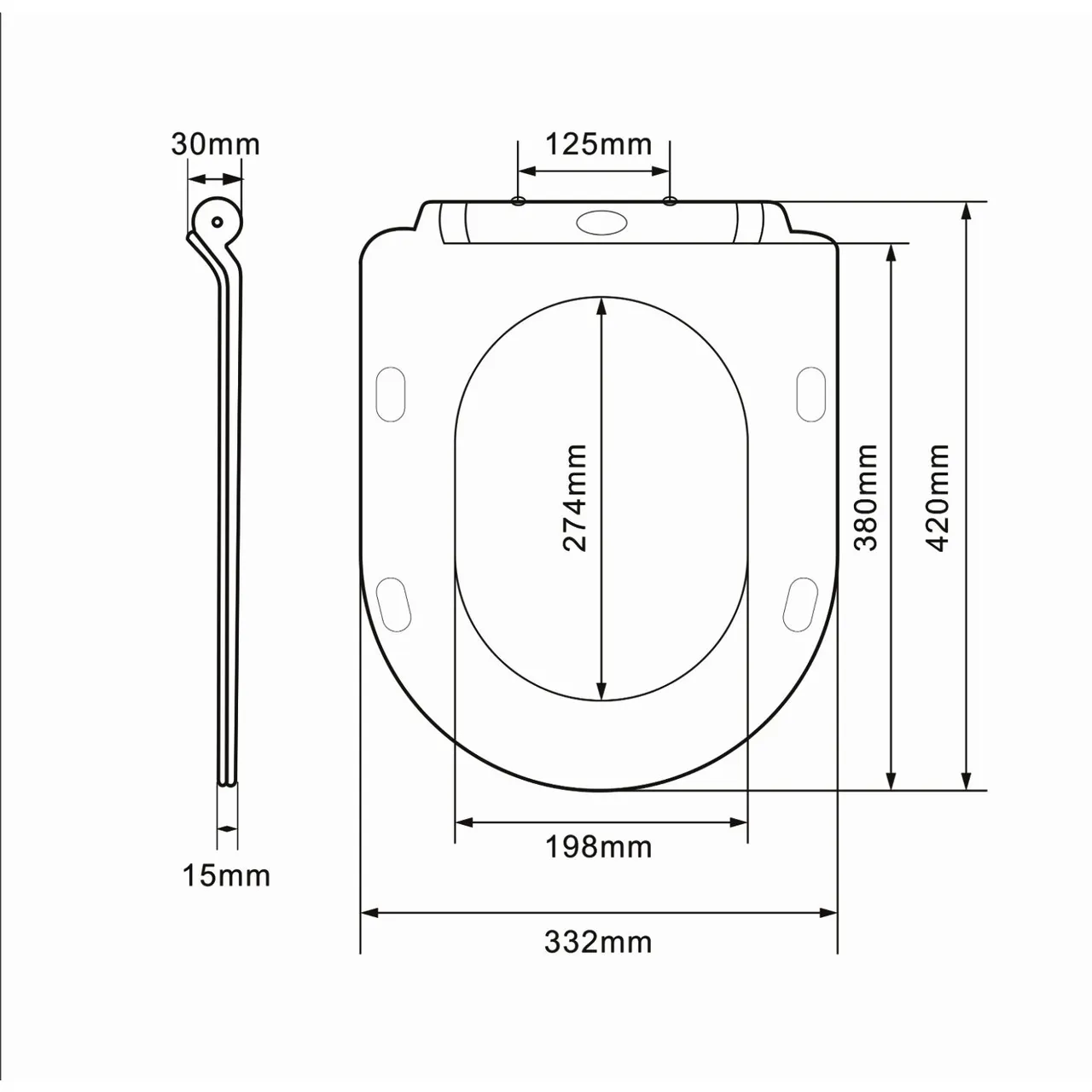 Сиденье для унитаза Orange C01-003w с микролифтом — фото 1, Сиденья для унитаза