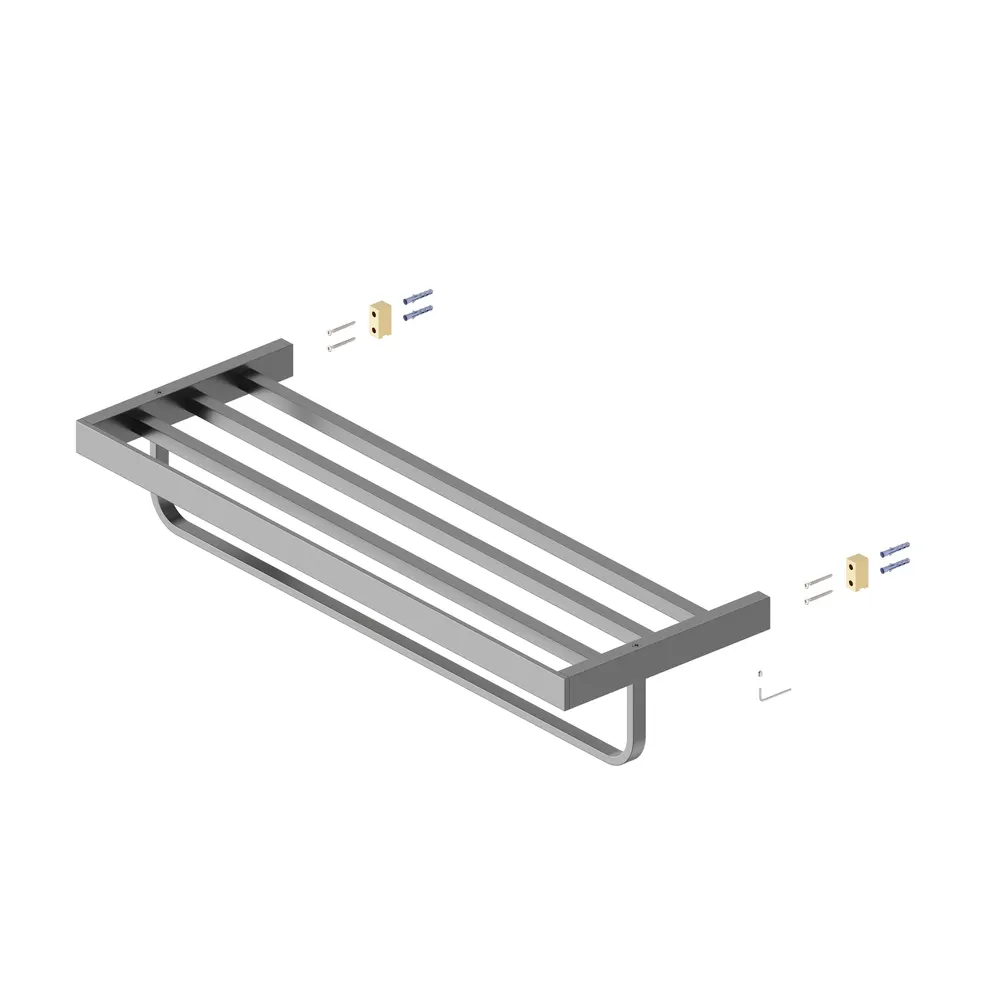 Товар: Полка для полотенец Timo Petruma 15258/18 черное золото - фото 2 Полка для полотенец Timo Petruma 15258/18 черное золото — фото 2, Полки для полотенец