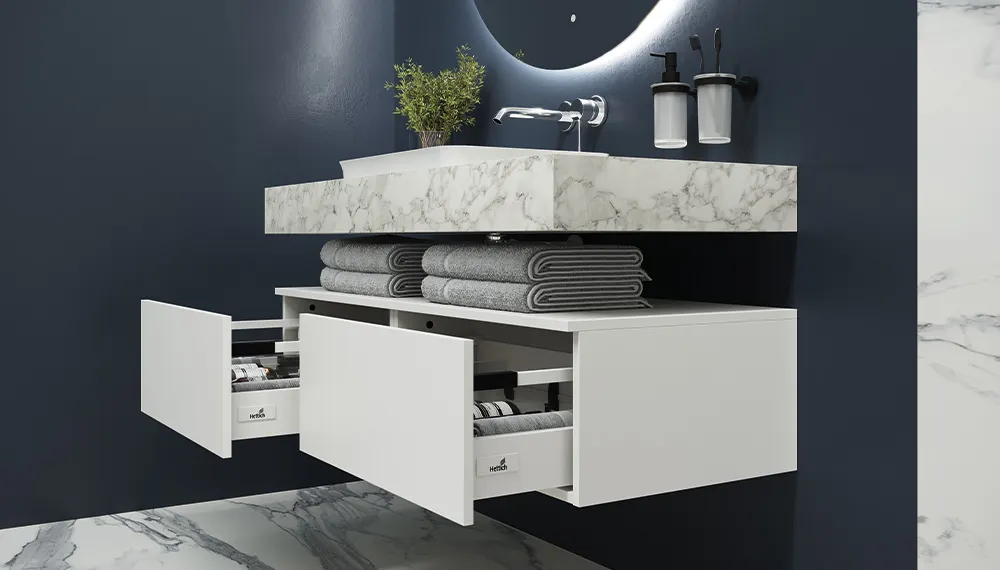 Столешница VELVEX Unit 120 белый мрамор st.UNI.120-630 — фото 5, Столешницы под раковину