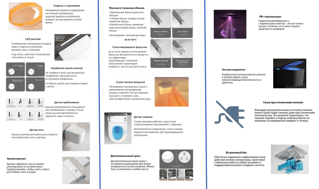Товар: Комплект ABBER подвесной электронный унитаз-биде Rechteck AC1216S с инсталляцией AC0101P2 AC1216S-AC0101P2 - фото 2 Комплект ABBER подвесной электронный унитаз-биде Rechteck AC1216S с инсталляцией AC0101P2 AC1216S-AC0101P2 — фото 2, Комплекты унитаз + инсталляция