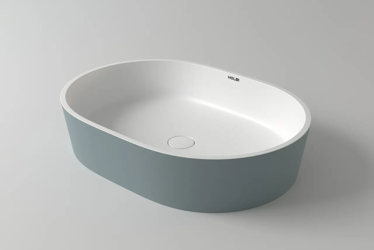 Товар: Раковина ARIEL Soft Rock Duo 55 Х 40 RAL* 1.02.011.11.2 - фото 4 Раковина ARIEL Soft Rock Duo 55 Х 40 RAL* 1.02.011.11.2 — фото 4, Раковины