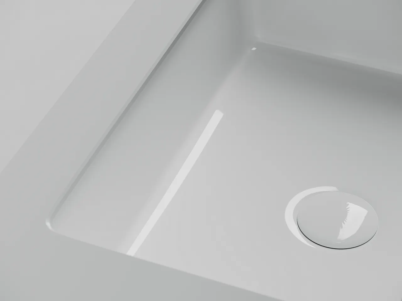 Раковина встраиваемая снизу Ceramicanova Era, c отверстием слива - перелива 460x320x155 мм, белый, арт.CN15003 — фото 6, Раковины встраиваемые снизу