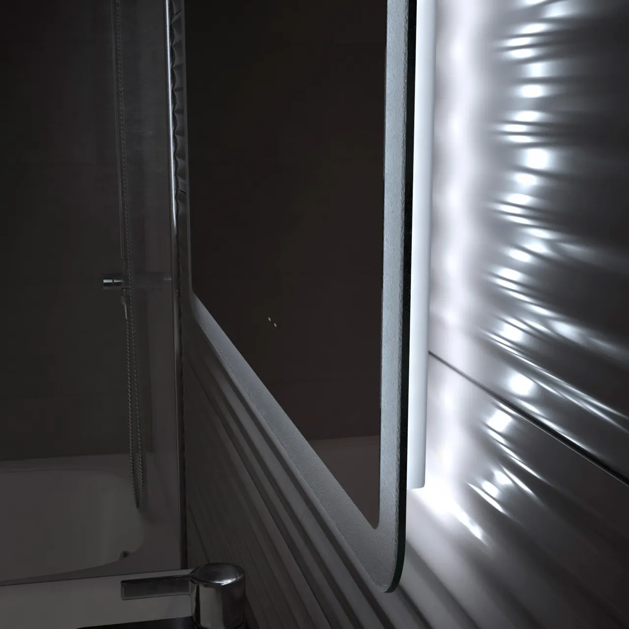 Зеркало с подсветкой VIGO Wing Classic 400 079 — фото 5, Зеркала в ванную комнату