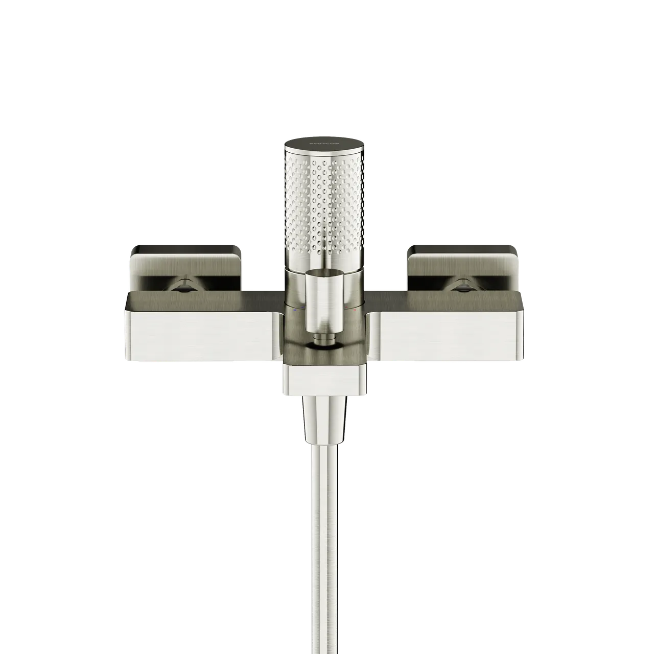 Смеситель для ванны и душа SANCOS Nexus, брашированный никель, PVD покрытие, арт. SC9014BN — фото 2, Смеситель для ванны