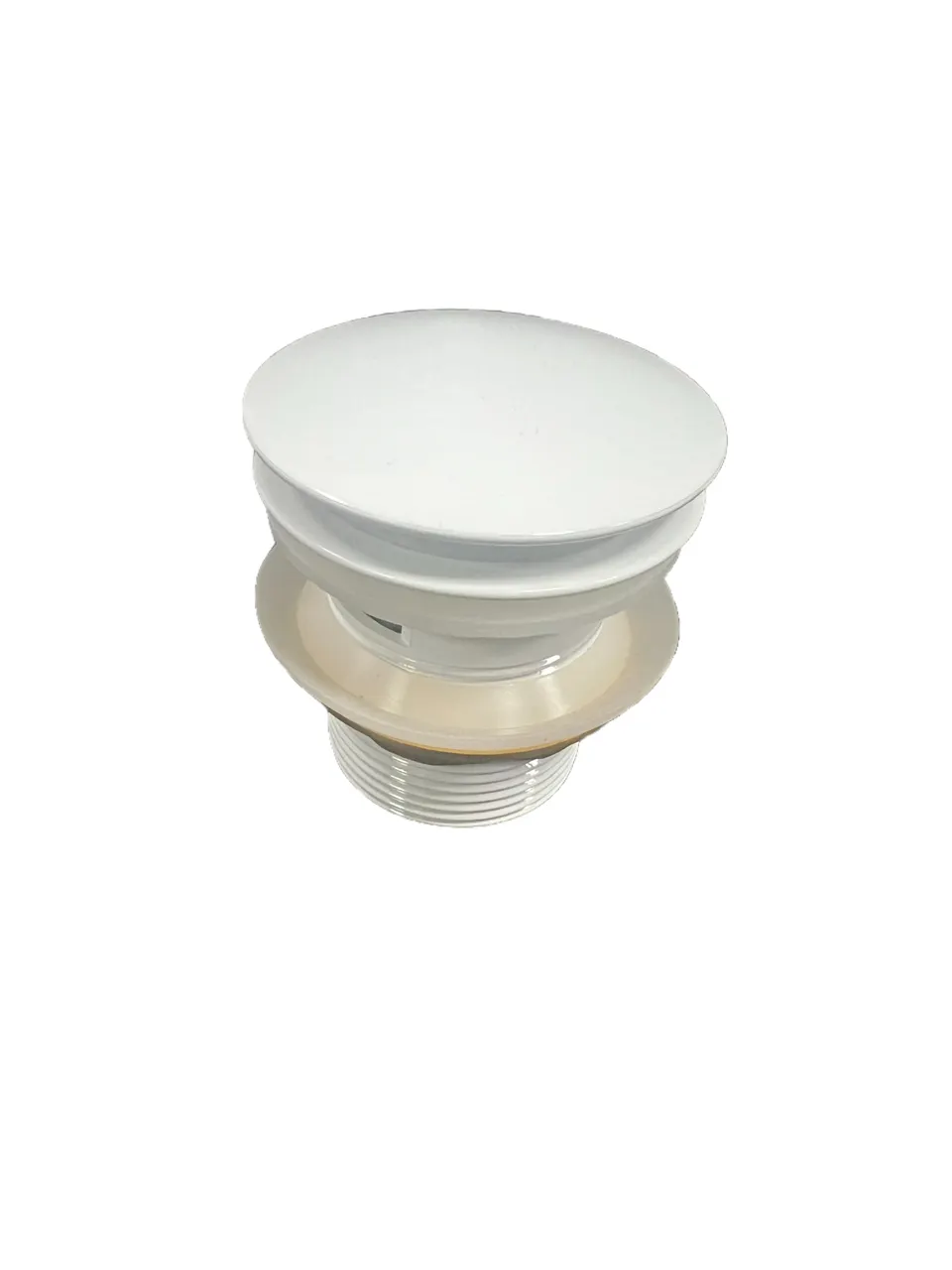 Click-Clack Донный клапан для ванн (Покрытие ГЕЛЬ), белый глянц 08010048 — фото 1, Донные клапаны