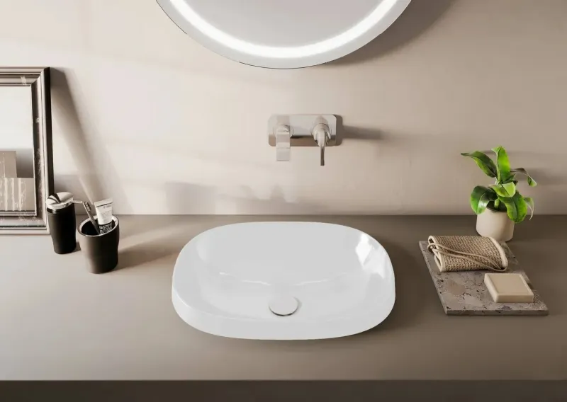 Товар: 5652B403-0016 Frame Раковина накладная 56 см белая VITRA - фото 1 5652B403-0016 Frame Раковина накладная 56 см белая VITRA — фото 1, Раковины накладные