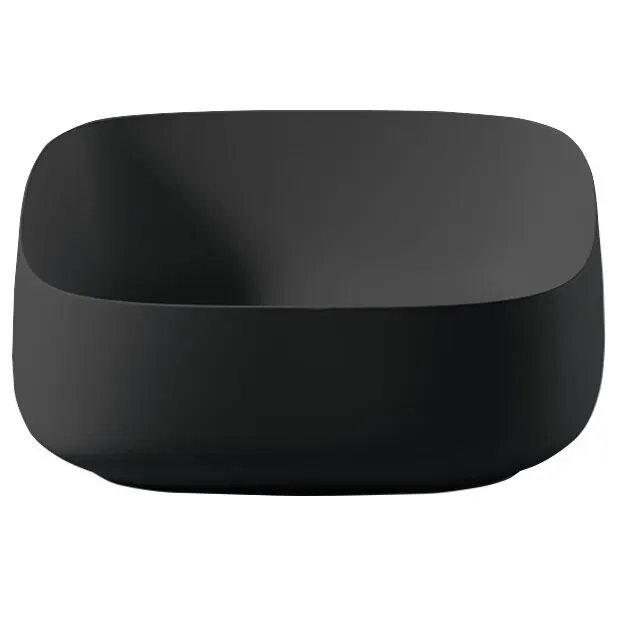 Раковина Artceram Cognac Quadro накладная без отверстий цвет черный COL007 03 00 — фото 2, Раковины накладные