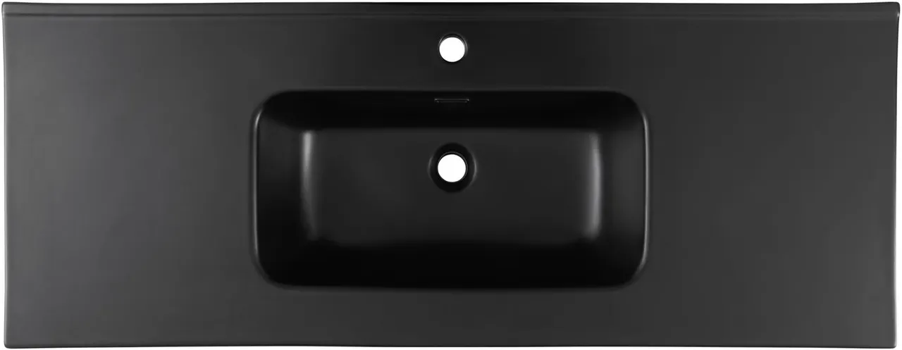 Товар: Раковина Aquanet Flat 120 черная матовая 00329258 - фото 2 Раковина Aquanet Flat 120 черная матовая 00329258 — фото 2, Раковины