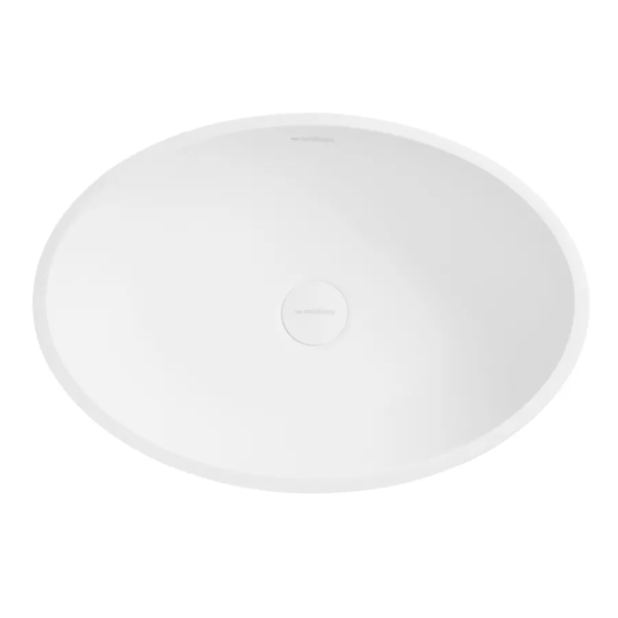 Раковина Conca 480 овальная, белый матовый, MonteBianco 12093 — фото 4, Раковины