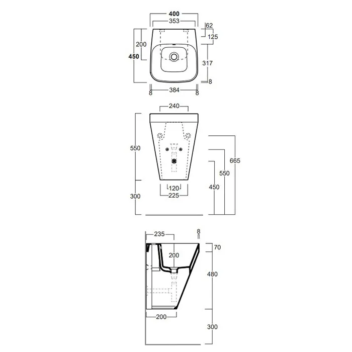 Товар: Раковина SIMAS BADEN BADEN подвесная с одним отверстием цвет белый BB13/F87 - фото 2 Раковина SIMAS BADEN BADEN подвесная с одним отверстием цвет белый BB13/F87 — фото 2, Раковины подвесные