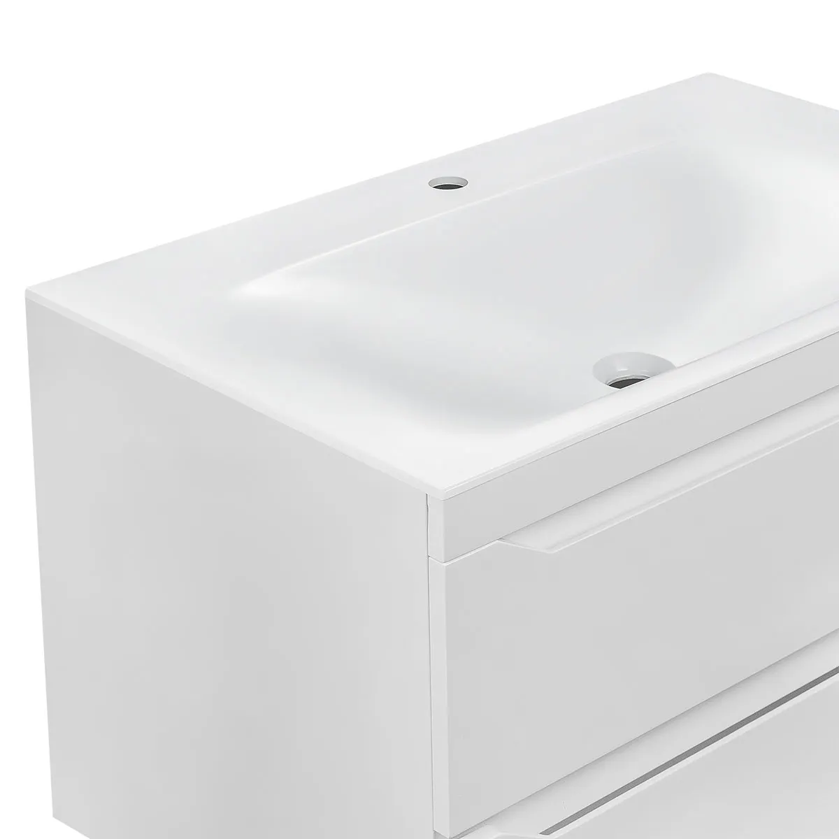 Раковина VCB-1F800W из искусственного камня, цвет белый — фото 2, Раковины