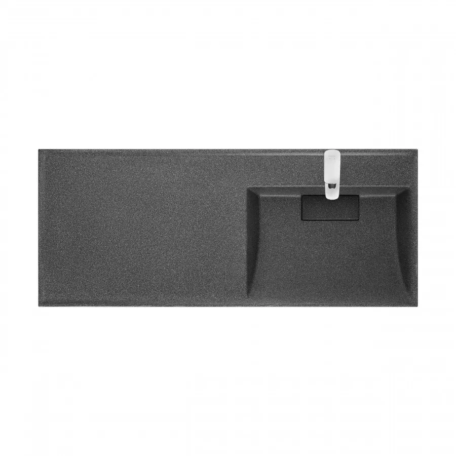 Товар: Раковина ЛОНДРИ 120, правая, графит 1A72243KLH21R - фото 4 Раковина ЛОНДРИ 120, правая, графит 1A72243KLH21R — фото 4, Раковины