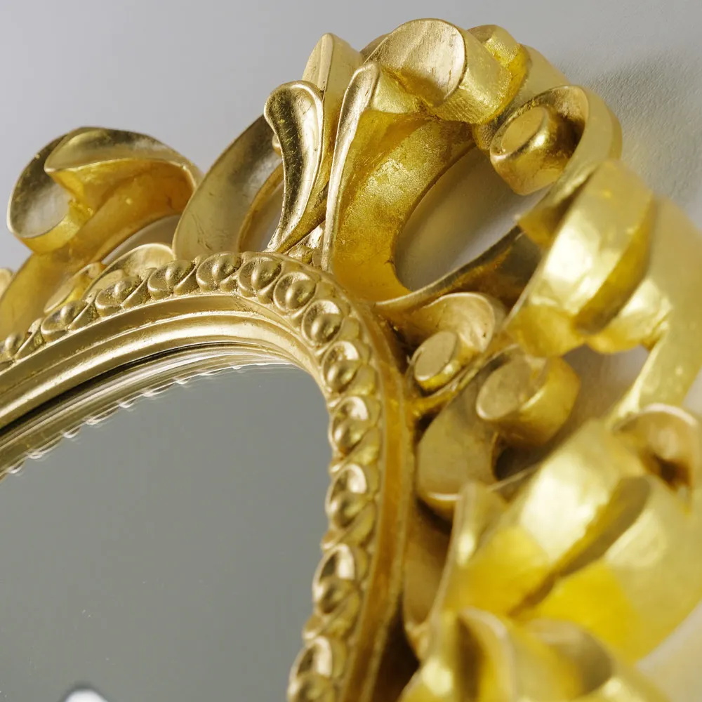 Зеркало овальное H107хL87xP6 cm, золото 31344 — фото 2, Зеркала в ванную комнату