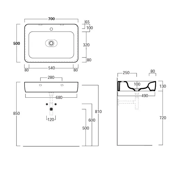 Товар: Раковина SIMAS HENGES подвесная или накладная с одним отверстием цвет белый HE10 - фото 2 Раковина SIMAS HENGES подвесная или накладная с одним отверстием цвет белый HE10 — фото 2, Раковины накладные