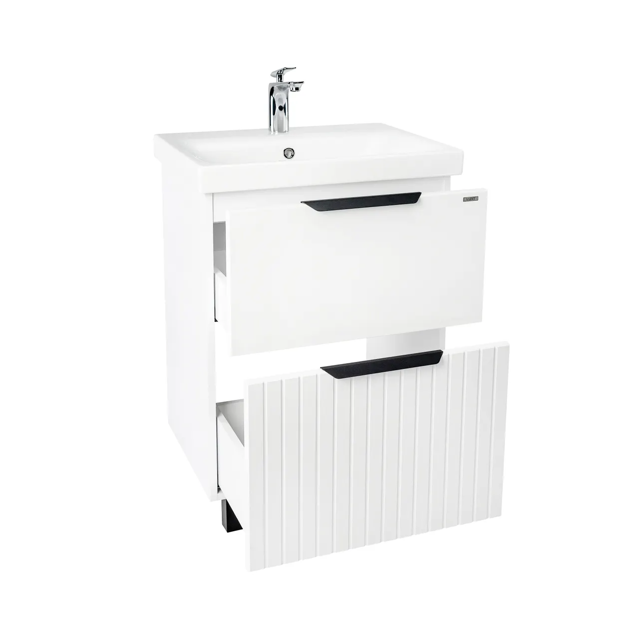 Тумба под раковину VIANT СИЦИЛИЯ 50 напольная белый (VSIC50MDBEL-T2Y) — фото 1, Тумбы под раковину