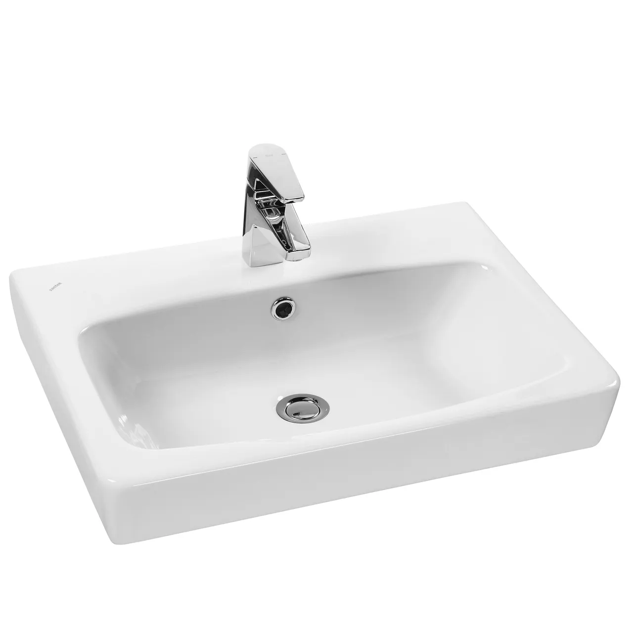 Раковина SANTEK Нео 60 мебельная белый (WH302186) — фото 9, Раковины подвесные