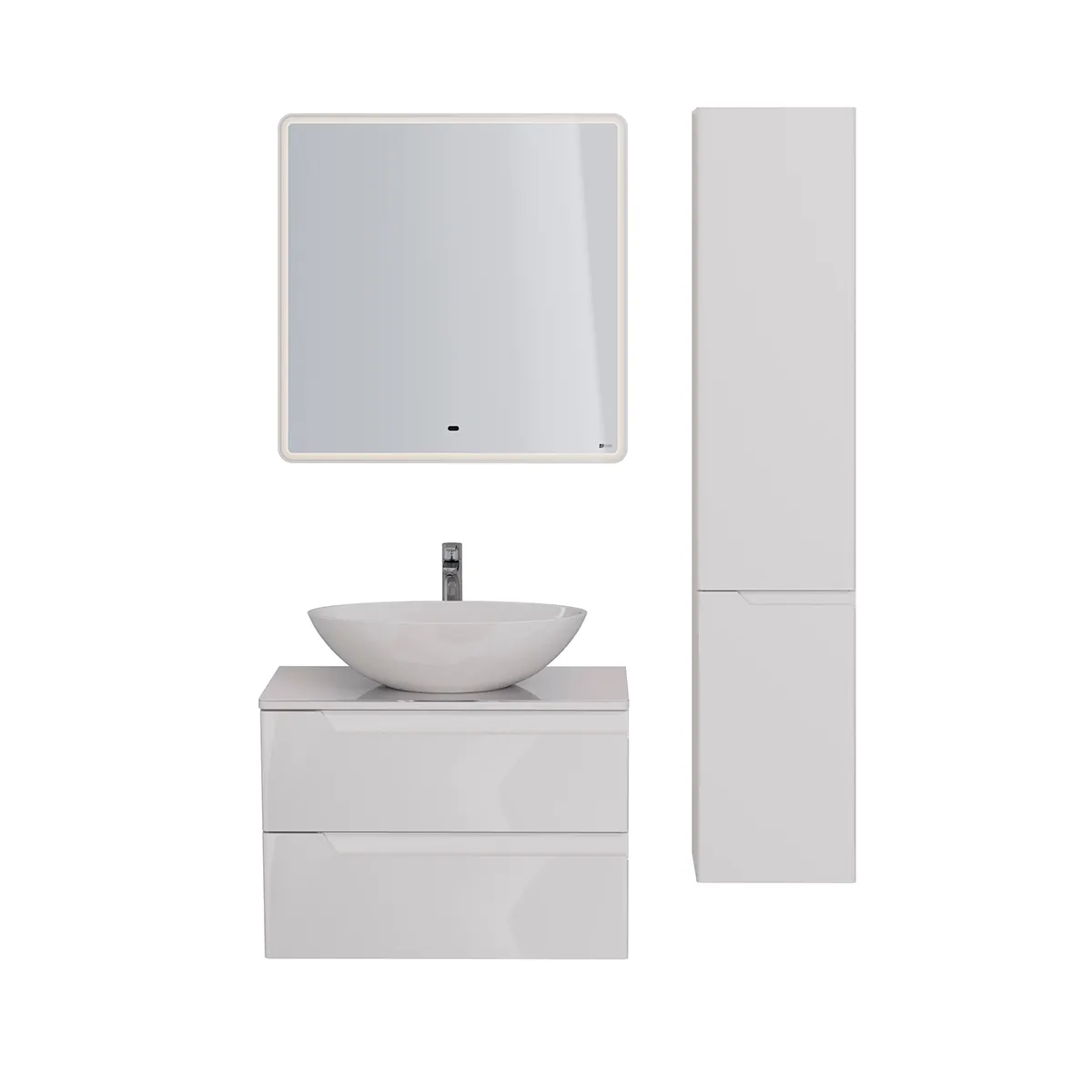 Зеркало Lemark ELEMENT 70х80 см с подсветкой, с подогревом LM70Z-E — фото 4, Зеркала в ванную комнату