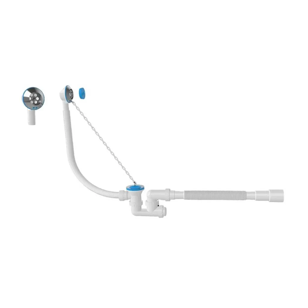 Слив-перелив Nova NV1525, с пластмассовой цепочкой — фото 1, Сливы-переливы