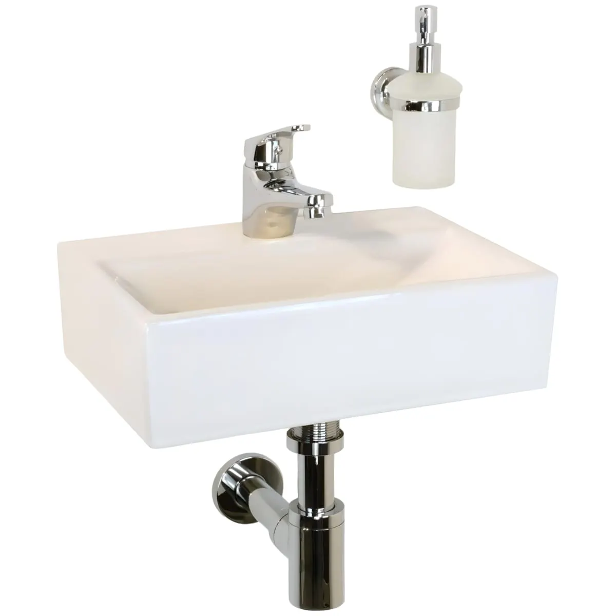 Раковина маленькая GS, 36,5x25x10,5 cm, белая керамика 32576 — фото 8, Раковины