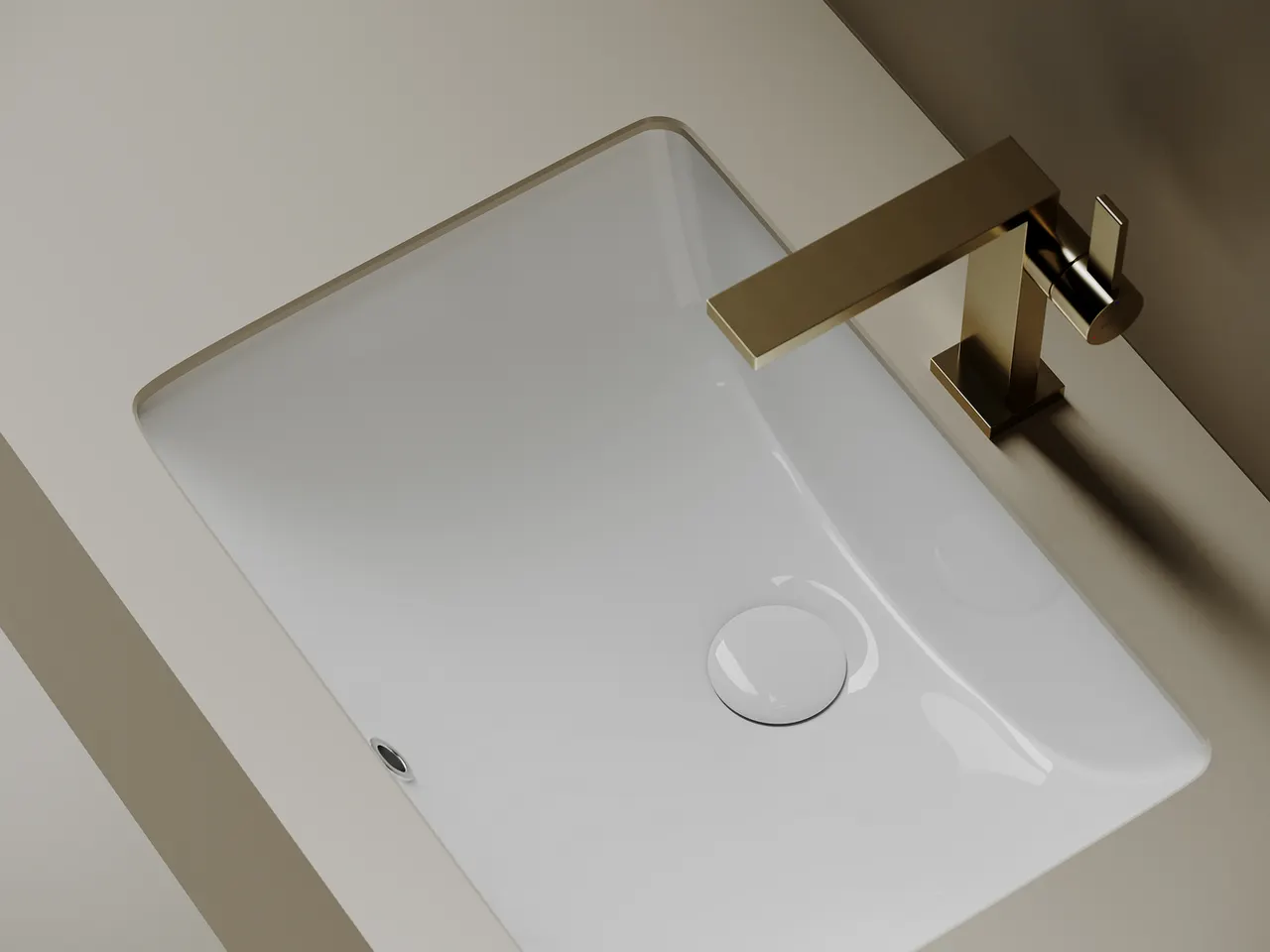 Раковина встраиваемая снизу Ceramicanova Era, с отверстием слива - перелива 515x380x195 мм, белый, арт.CN15001 — фото 3, Раковины встраиваемые снизу