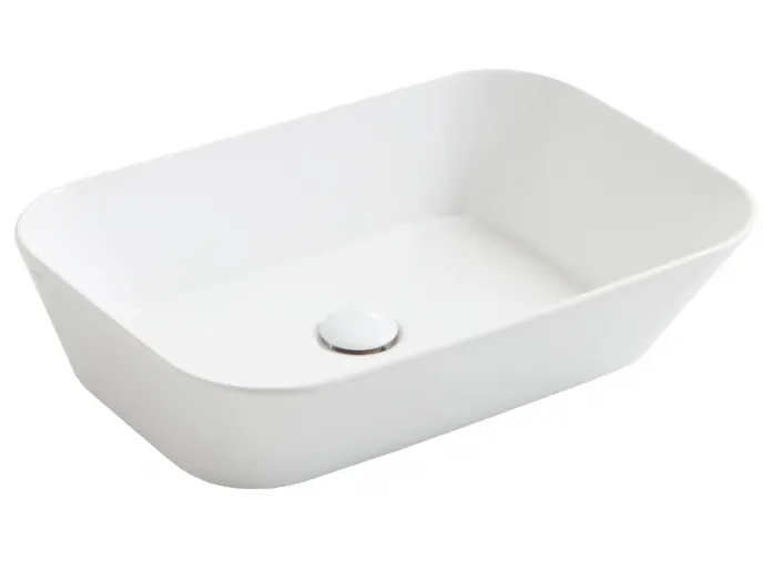 Раковина SIMAS WAVE накладная без отверстий цвет белый WA04 — фото 1, Раковины накладные