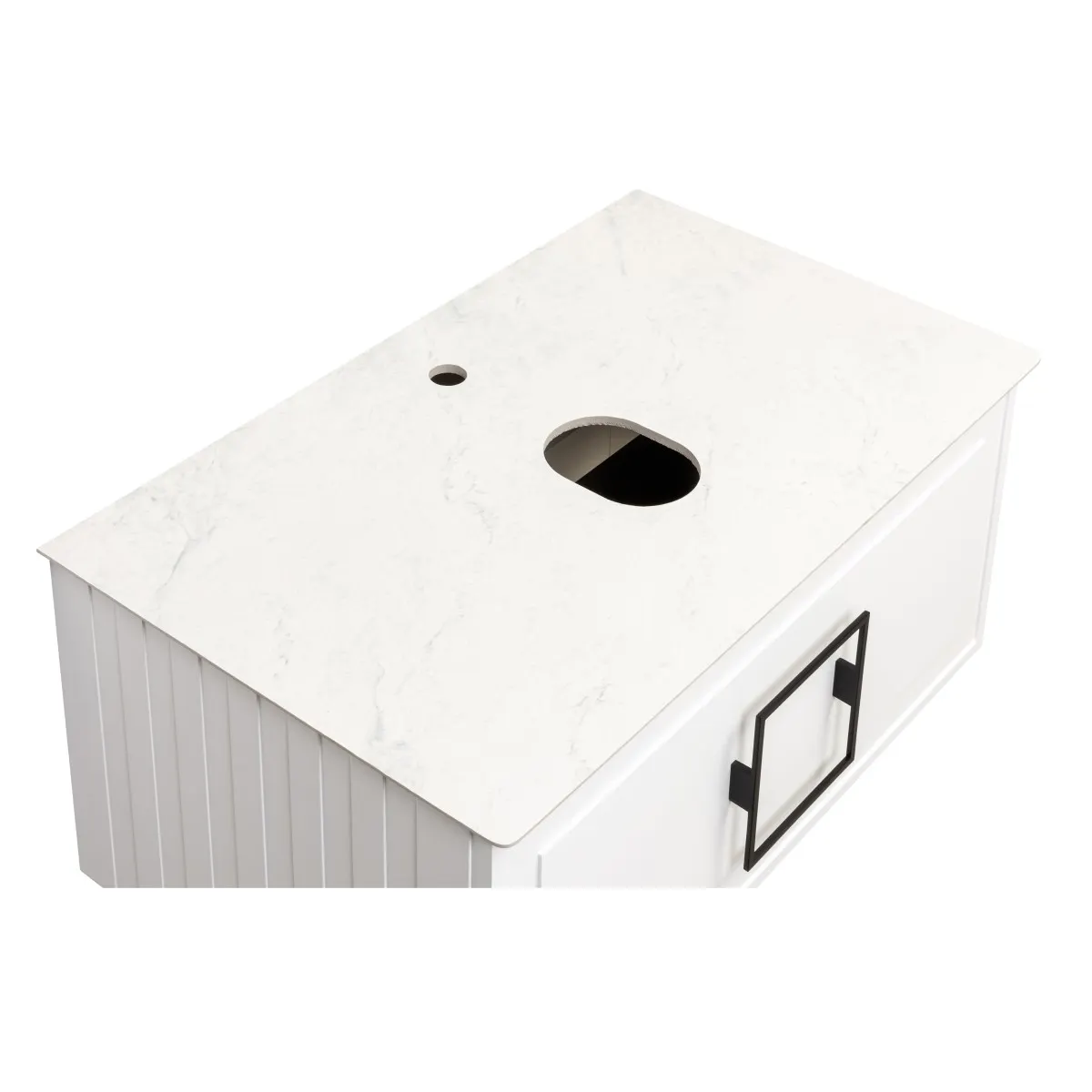 Товар: Столешница La Fenice Granite Gray Structural 100 см, белая FNC-03-PL01-100 - фото 1 Столешница La Fenice Granite Gray Structural 100 см, белая FNC-03-PL01-100 — фото 1, Консоли