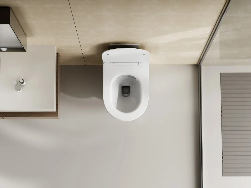 Товар: Унитаз ABBER Bequem AC1128 подвесной белый, безободковый, смыв торнадо - фото 5 Унитаз ABBER Bequem AC1128 подвесной белый, безободковый, смыв торнадо — фото 5, Подвесные унитазы