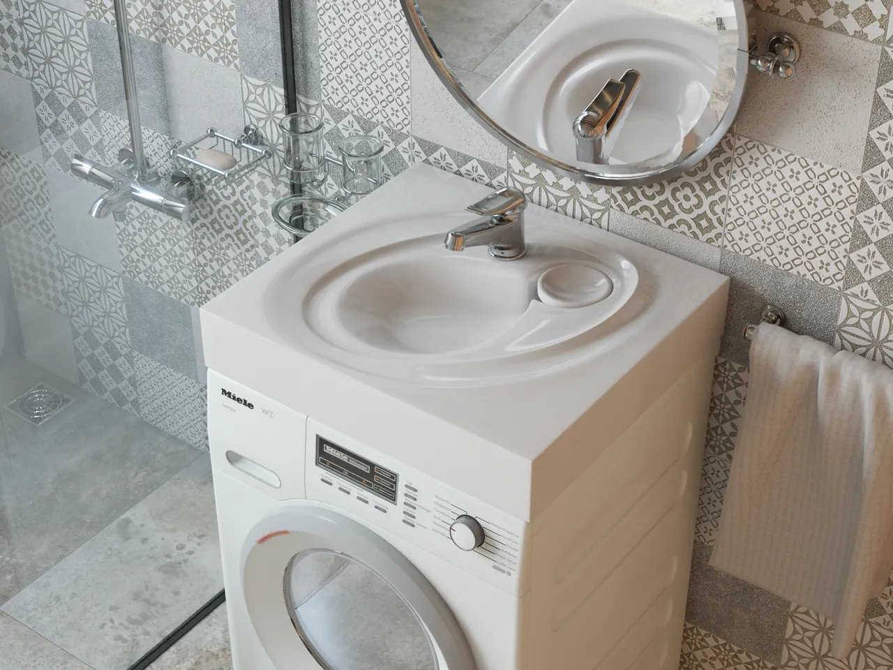 Раковина на стиральную машину Perla 55 4650002680920 — фото 4, Раковины на стиральную машину