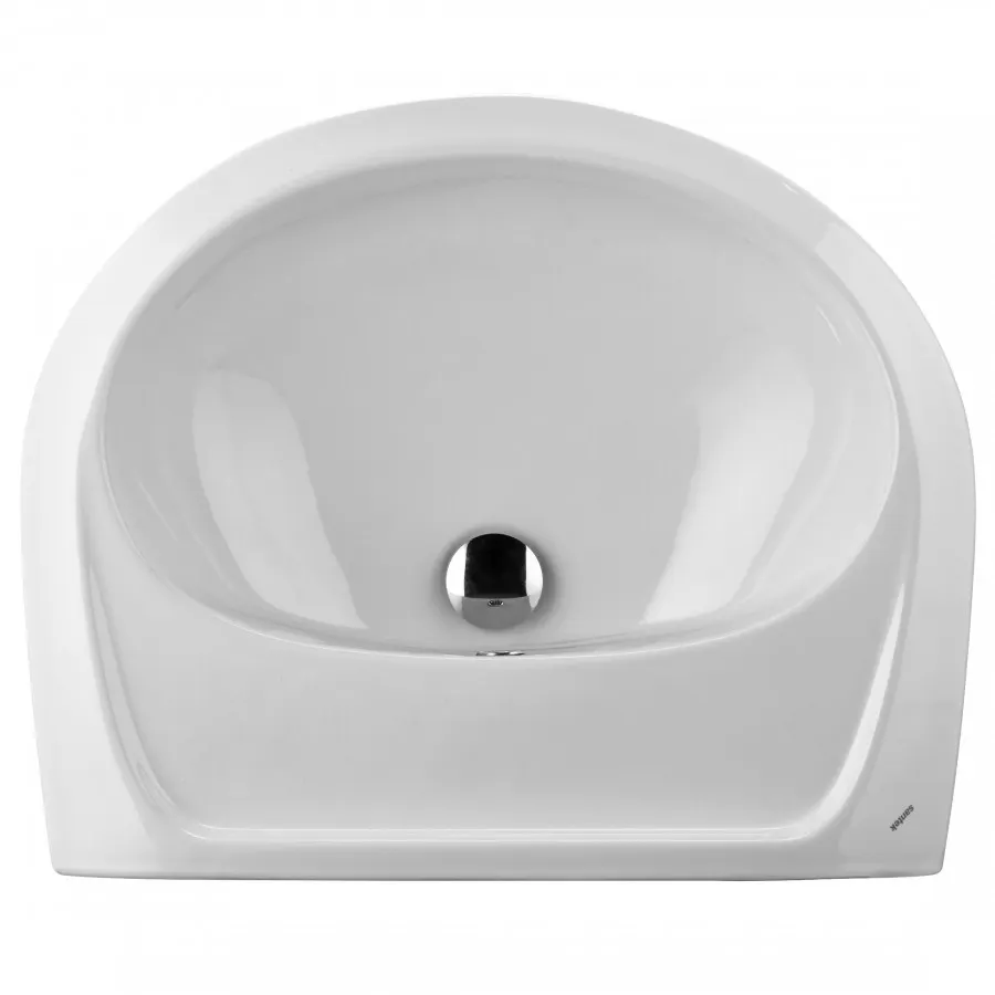 БРИЗ Умывальник б/отв. 55 см., хр.кольцо, крепление, САНТЕК 1WH110457 — фото 1, Раковины подвесные