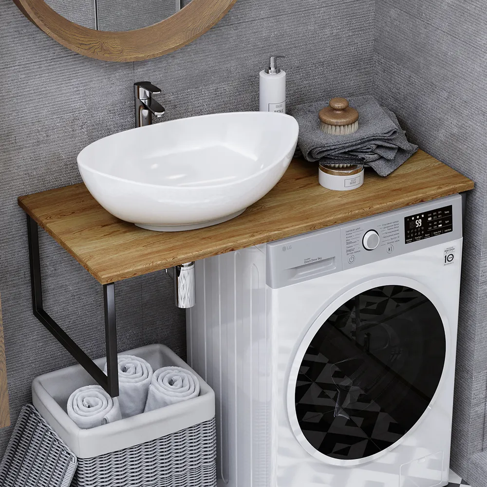 Товар: Столешница массив Оливия 1000*470*20 12392 - фото 8 Столешница массив Оливия 1000*470*20 12392 — фото 8, Столешницы под раковину