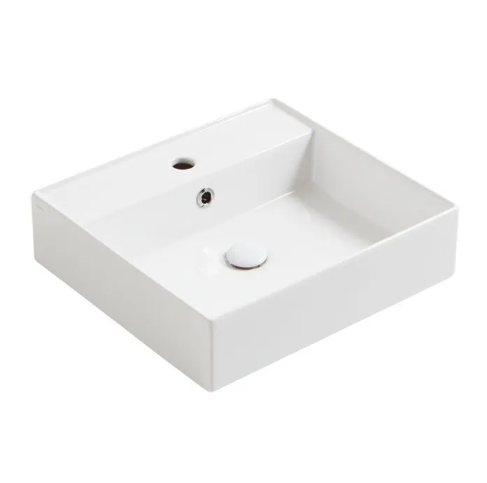 Раковина SIMAS AGILE подвесная или накладная с одним отверстием цвет белый матовый AG51.BM — фото 1, Раковины накладные