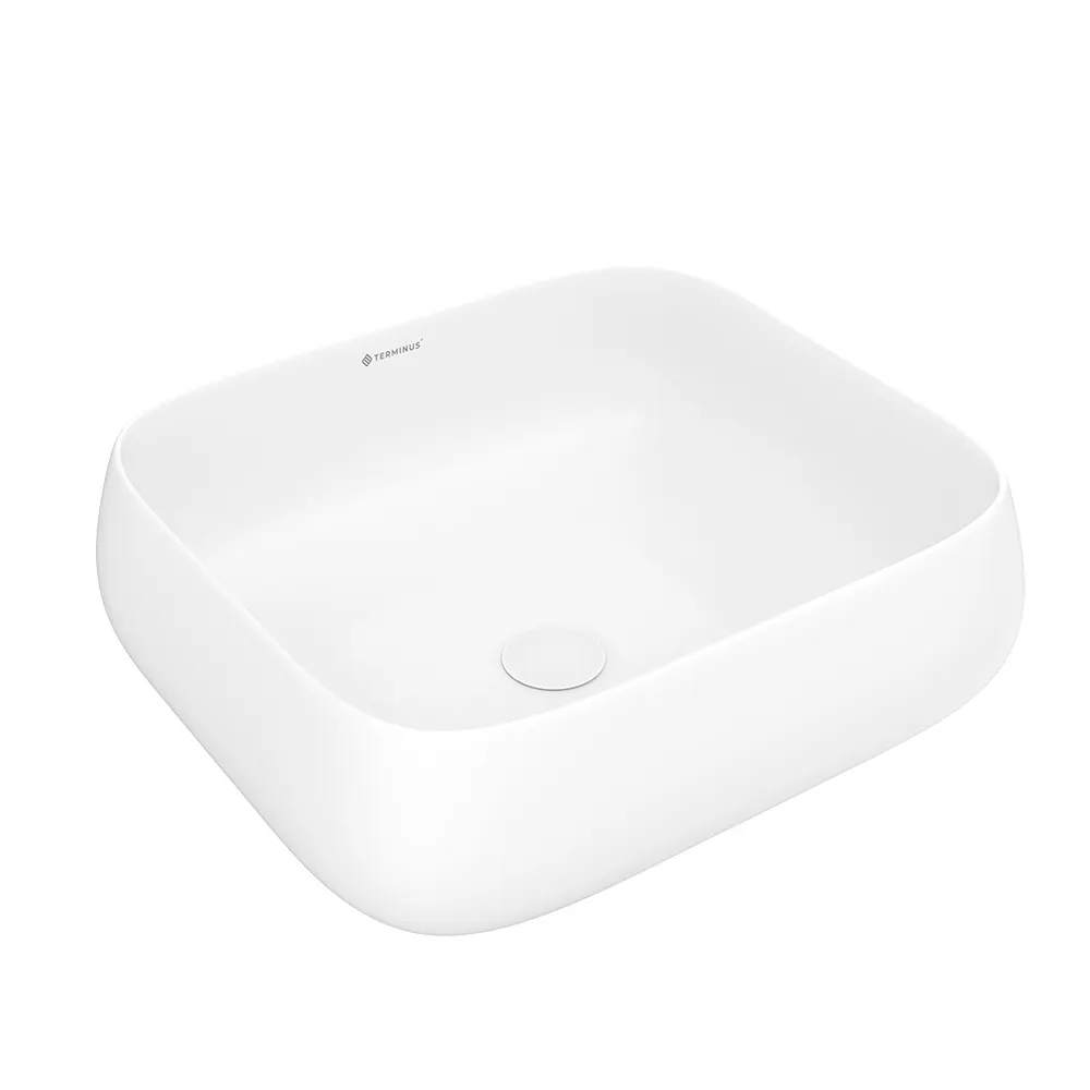 Раковина чаша Terminus Сицилия 01RN44x39x15W, белый — фото 1, Раковины накладные