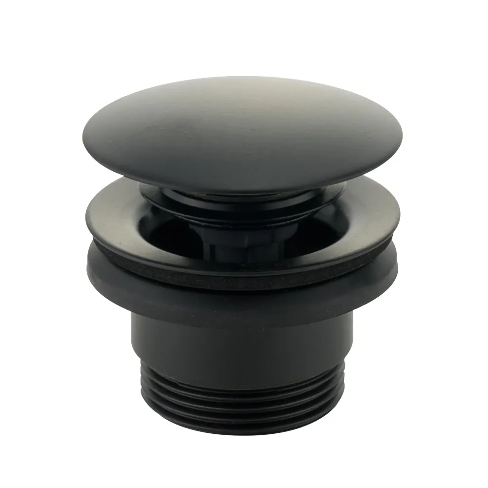 RICAMBI Донный клапан "click-clack" под перелив, черный матовый 30848 — фото 1, Донные клапаны