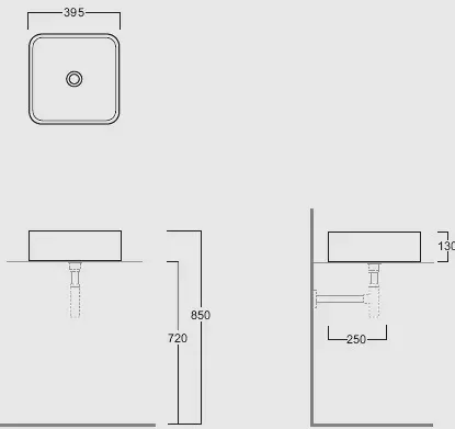 Товар: Раковина SIMAS FLOW накладная без отверстий цвет белый FL11 - фото 2 Раковина SIMAS FLOW накладная без отверстий цвет белый FL11 — фото 2, Раковины накладные