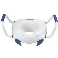 Сиденье для туалета эргономичное с ручками для инвалидов, шт 15034.W — фото 1, Сиденья