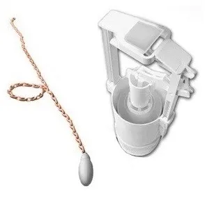 Товар: Механизм слива GLOBO для высокого бачка с ручкой смыва на цепочке BA014 - фото 1 Механизм слива GLOBO для высокого бачка с ручкой смыва на цепочке BA014 — фото 1, Слив и канализация