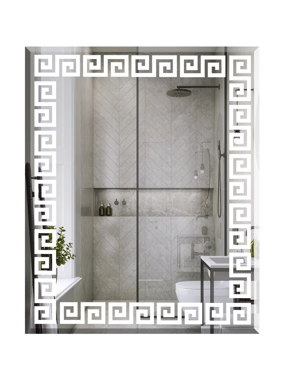 Товар: Зеркало Кипр 600х900 В085 - фото 1 Зеркало Кипр 600х900 В085 — фото 1, Зеркала в ванную комнату