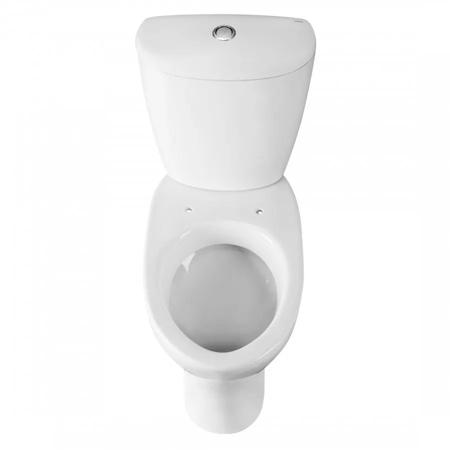 Унитаз-компакт "Версия" (комфорт) косой выпуск, с кнопочной арматурой Oliveira и сиденьем SANTERI 1P4033S0000BF — фото 3, Напольные унитазы
