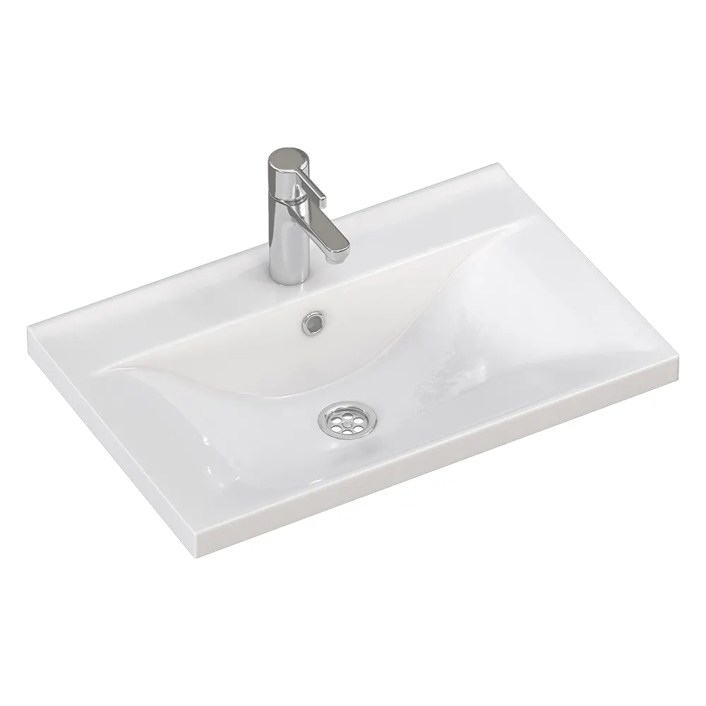 Товар: Раковина NEO 60, белая VIGO 9696-60 - фото 1 Раковина NEO 60, белая VIGO 9696-60 — фото 1, Раковины