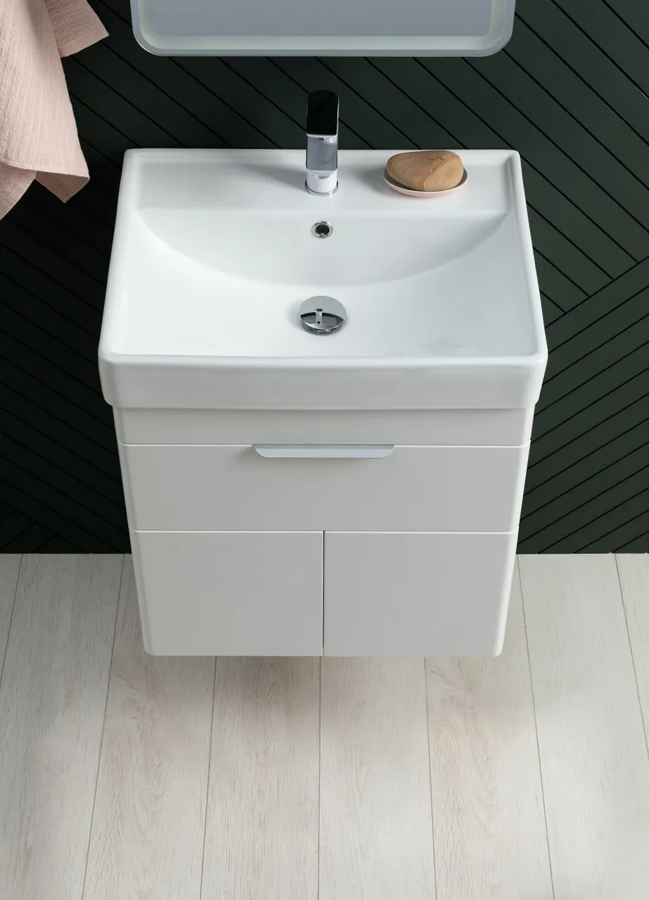 Товар: Раковина Aquanet Ирис 60 белая 00301803 - фото 10 Раковина Aquanet Ирис 60 белая 00301803 — фото 10, Раковины