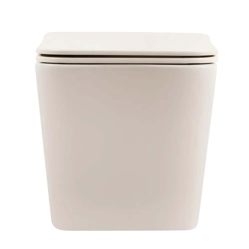 Товар: Унитаз ABBER Rechteck AC1201MBE подвесной светло-бежевый матовый, безободковый - фото 6 Унитаз ABBER Rechteck AC1201MBE подвесной светло-бежевый матовый, безободковый — фото 6, Подвесные унитазы