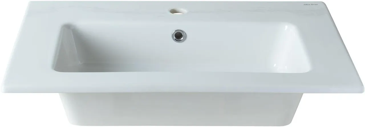 Раковина Allen Brau Fantasy 72 4.11011.20 белый глянец — фото 3, Раковины встраиваемые сверху