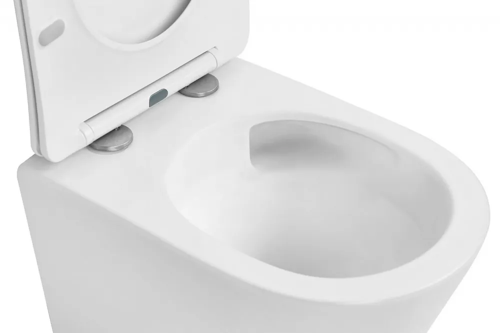 Унитаз ABBER Bequem AC1102TMW подвесной белый матовый, безободковый, смыв торнадо — фото 13, Подвесные унитазы