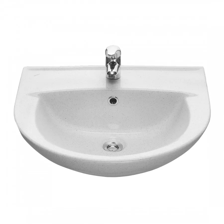 Товар: Умывальник "Воротынский" 56 см. с отв., переливом, крап на белом SANTERI 131116S0111B0 - фото 2 Умывальник "Воротынский" 56 см. с отв., переливом, крап на белом SANTERI 131116S0111B0 — фото 2, Раковины