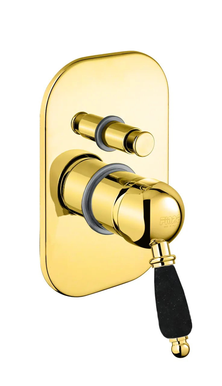 Товар: Смеситель для душа Fiore IMPERIAL BLACK 89OO5134, золото - фото 1 Смеситель для душа Fiore IMPERIAL BLACK 89OO5134, золото — фото 1, Смеситель для душа