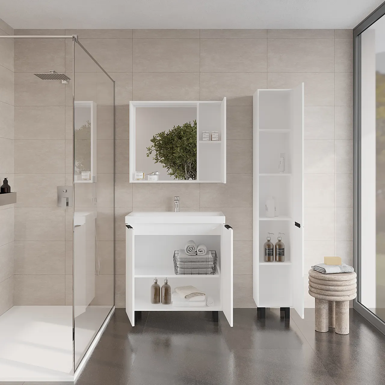 Товар: Тумба под раковину VIANT БЕРЛИН 60 напольная белый (VBER60MDBEL-T2Y) - фото 4 Тумба под раковину VIANT БЕРЛИН 60 напольная белый (VBER60MDBEL-T2Y) — фото 4, Тумбы под раковину